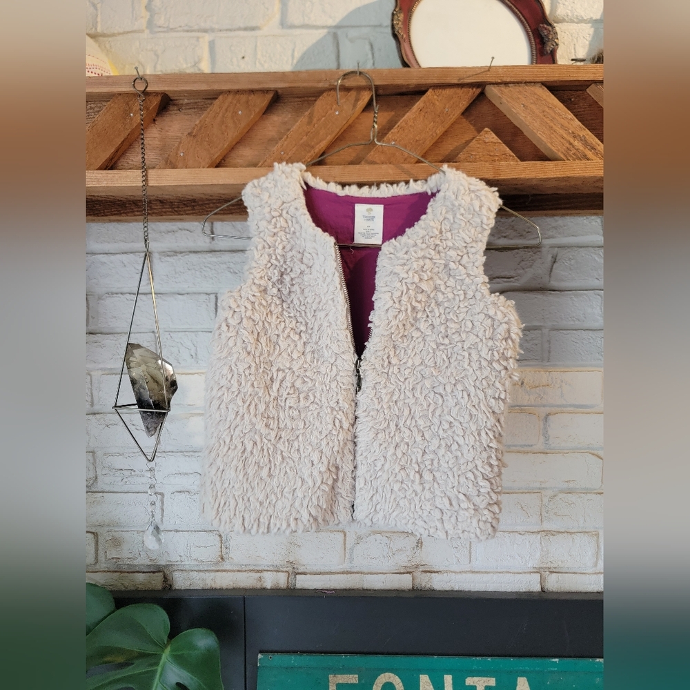 Tucker And Tate Fur Zip Up Vest Size 6x